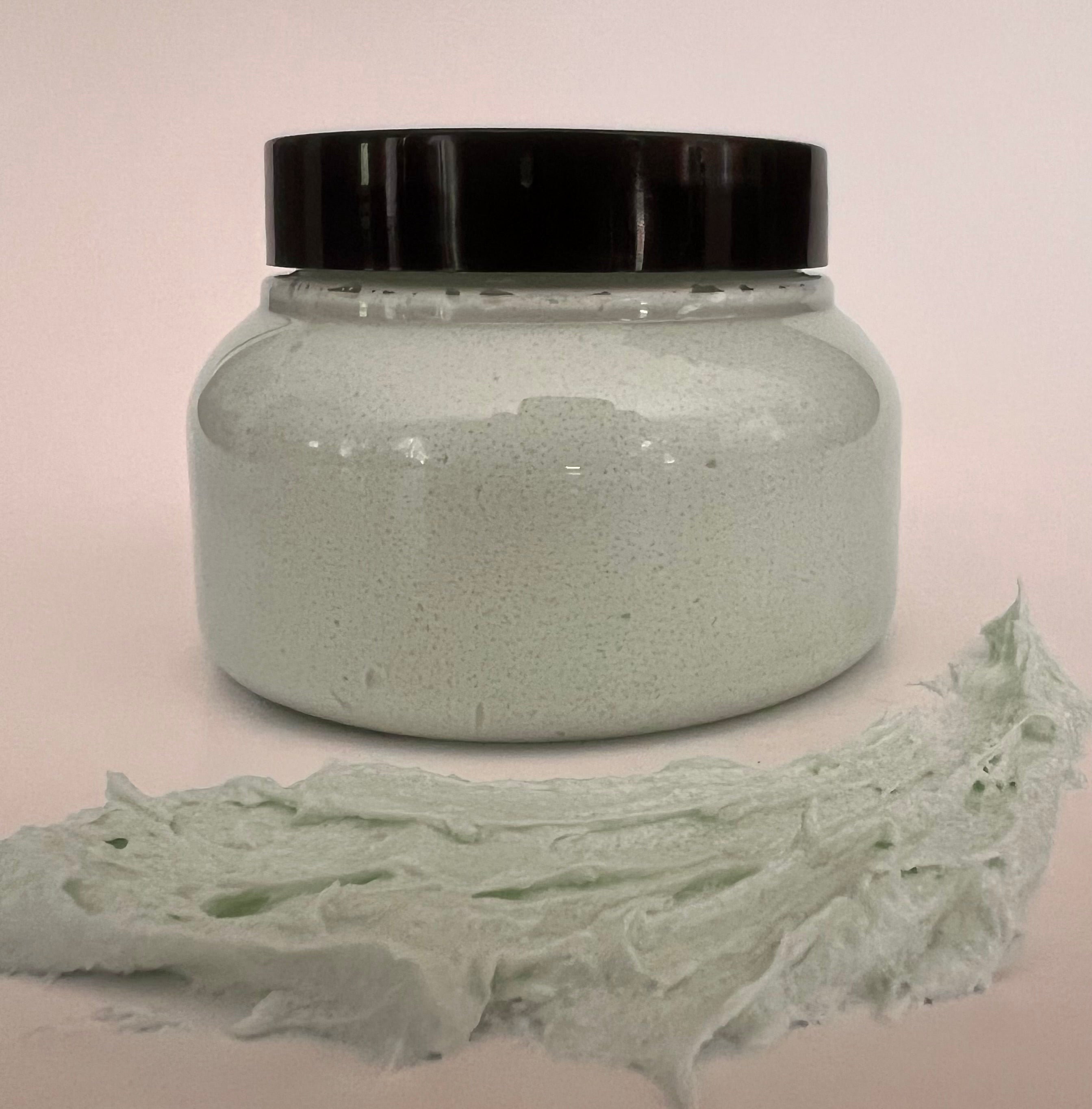 Whipped sugar scrubs